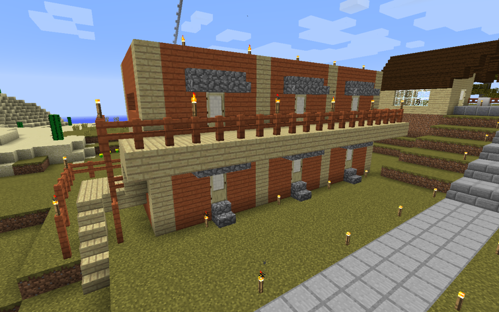 Minecraft 村人さんのためのアパート作り Hiro流ゲームライフ