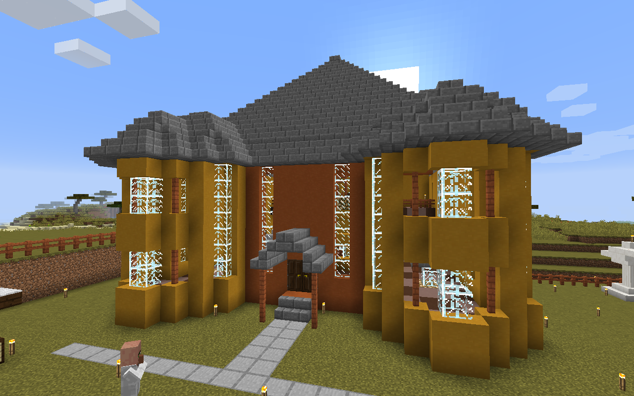 Minecraft メサの建材を使った図書館の建築 後編 Hiro流ゲームライフ