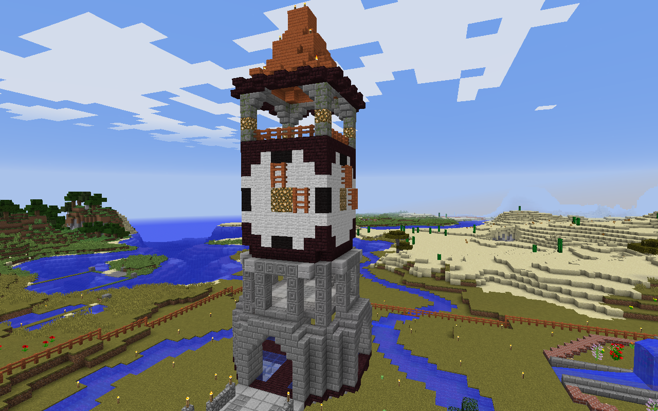 Minecraft 浮遊時計塔を作る Hiro流ゲームライフ
